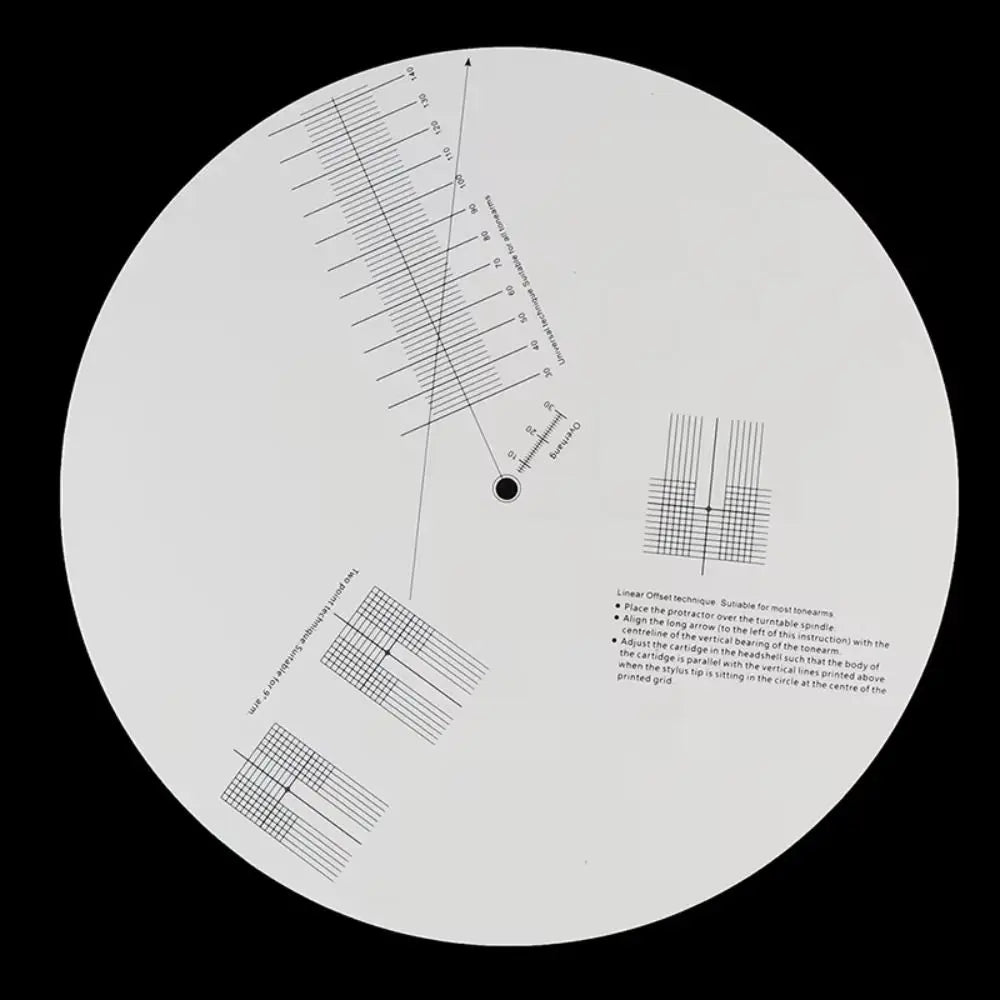 Anti-Skating Calibration Disc Plate