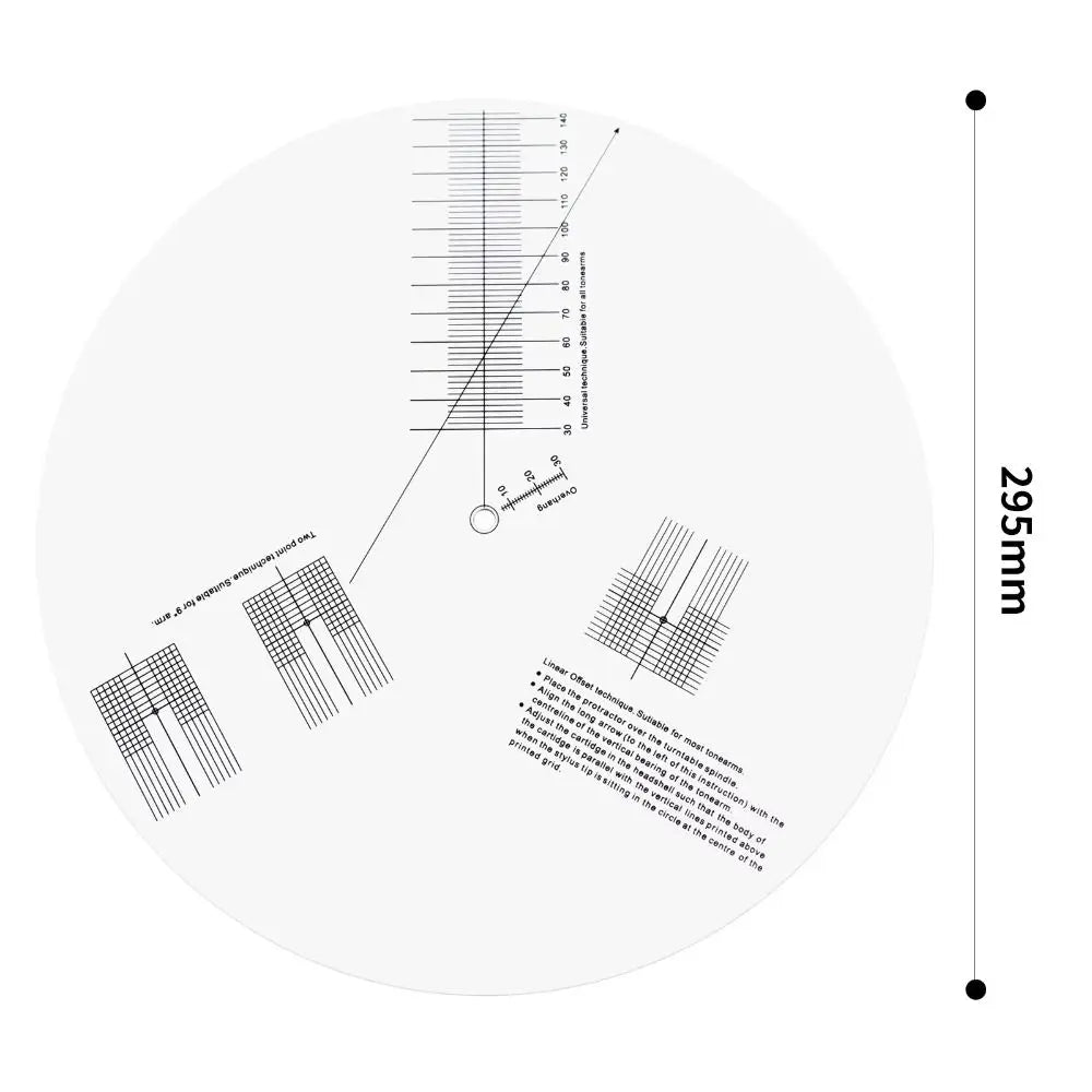 Anti-Skating Calibration Disc Plate