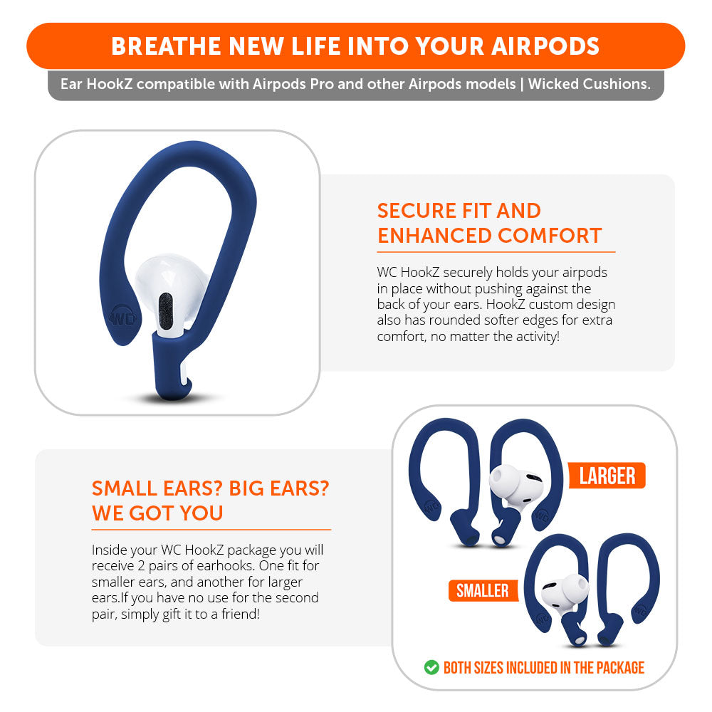 WC HookZ Over-Ear Hooks for AirPods