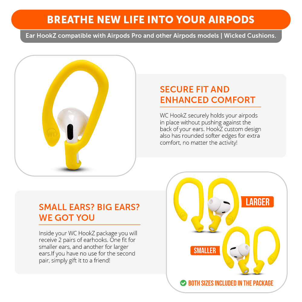 WC HookZ Over-Ear Hooks for AirPods