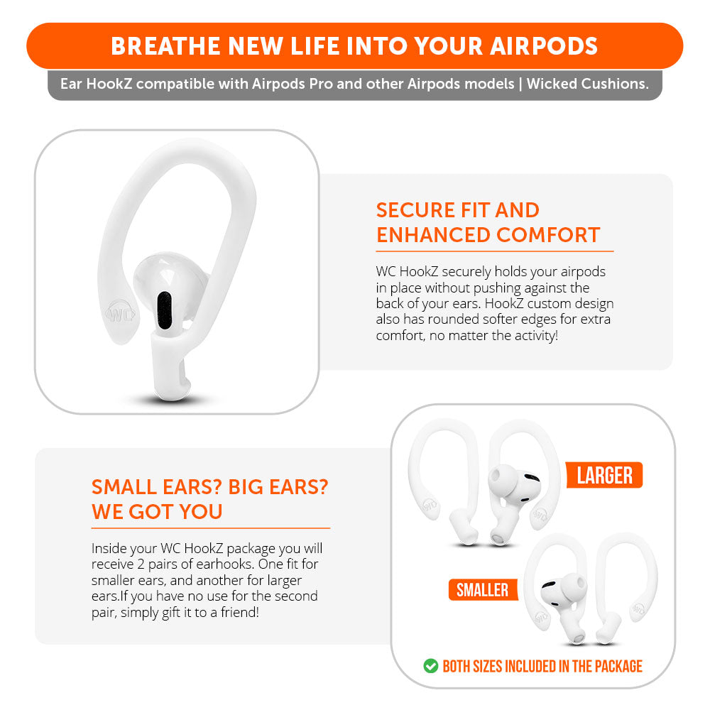 WC HookZ Over-Ear Hooks for AirPods