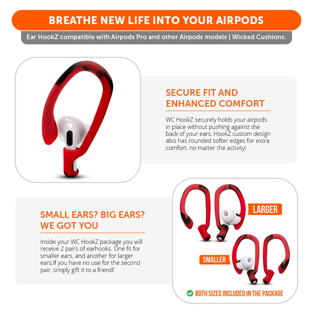 WC HookZ Over-Ear Hooks for AirPods