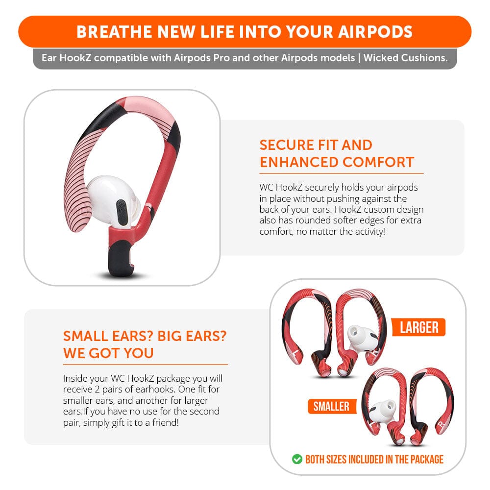 WC HookZ Over-Ear Hooks for AirPods