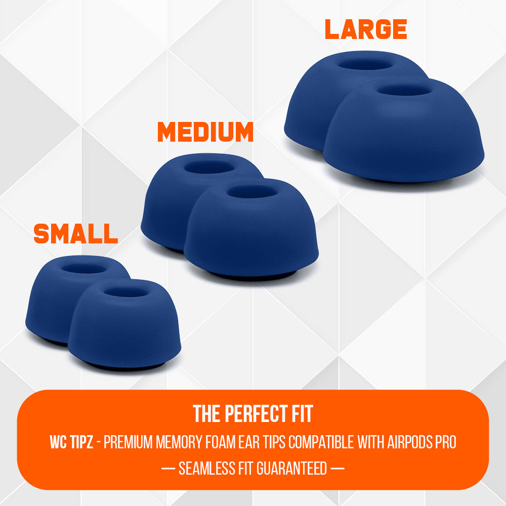 WC TipZ Memory Foam Ear Tips for AirPods Pro (1 & 2)