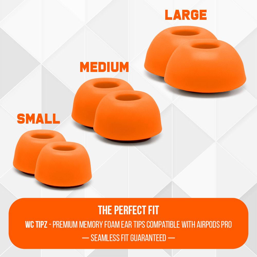 WC TipZ Memory Foam Ear Tips for AirPods Pro (1 & 2)