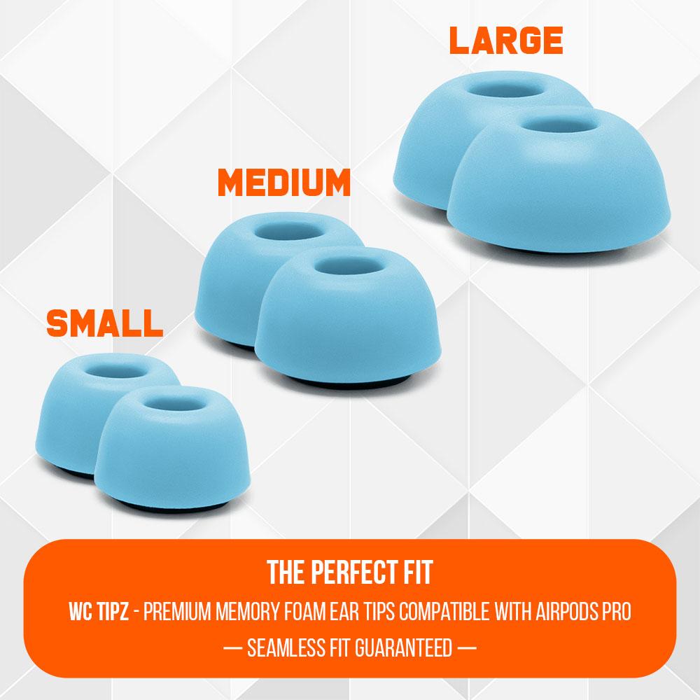 WC TipZ Memory Foam Ear Tips for AirPods Pro (1 & 2)