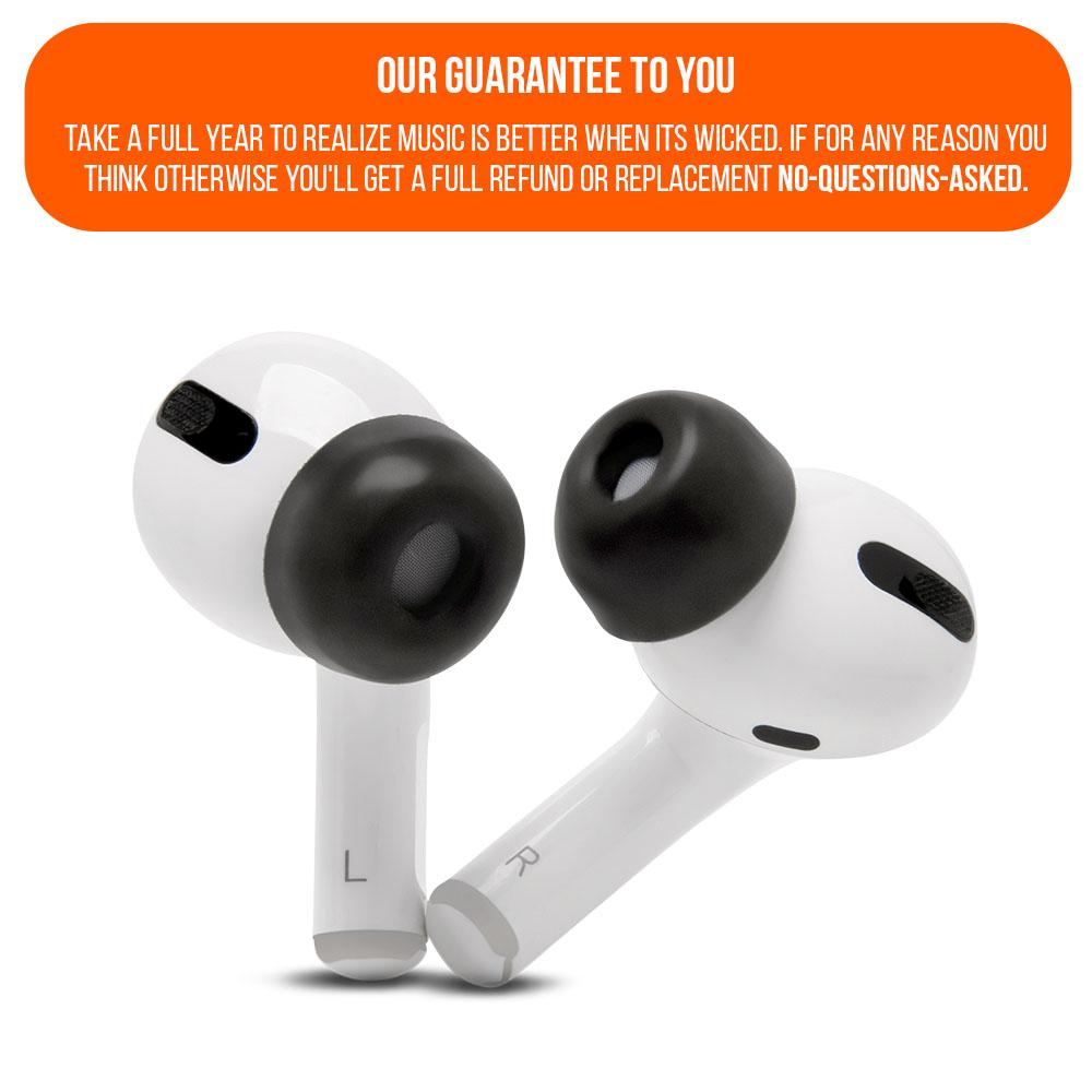 WC TipZ Memory Foam Ear Tips for AirPods Pro (1 & 2)