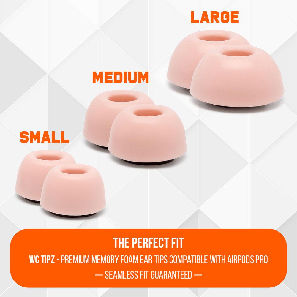 WC TipZ Memory Foam Ear Tips for AirPods Pro (1 & 2)