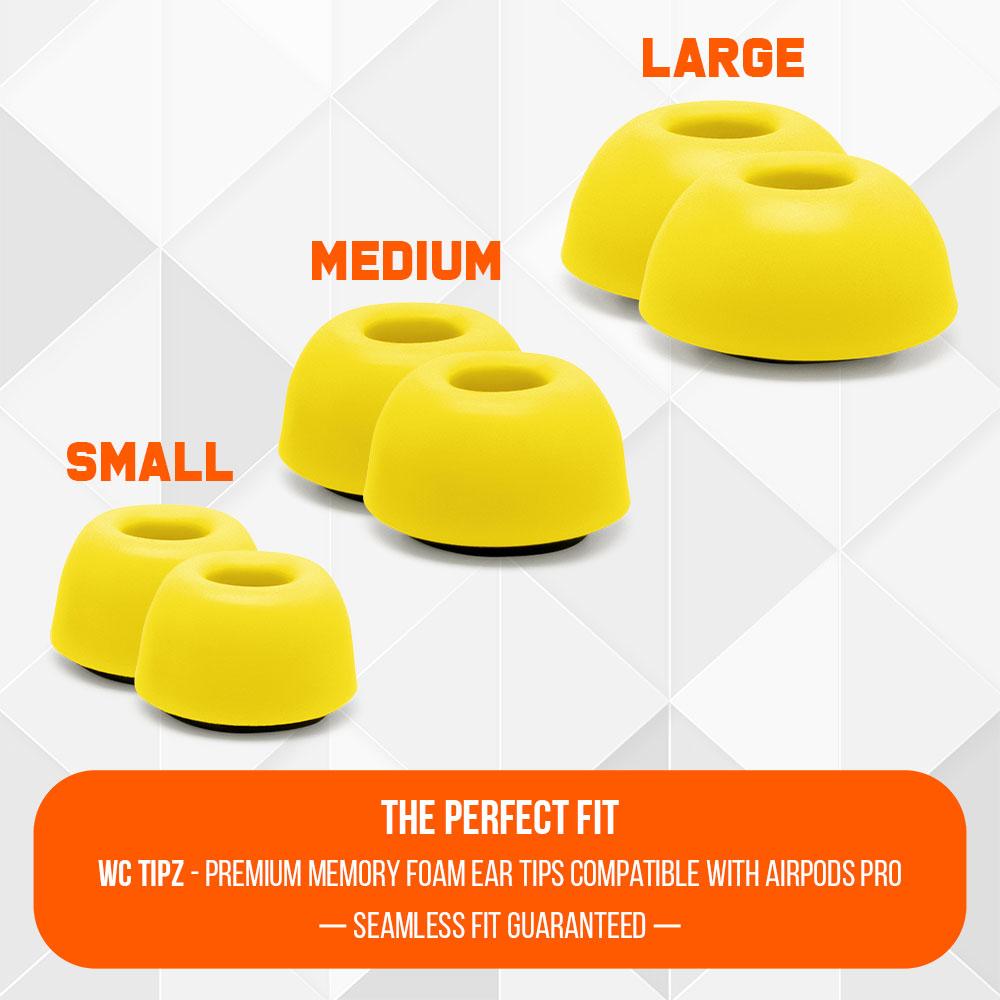 WC TipZ Memory Foam Ear Tips for AirPods Pro (1 & 2)